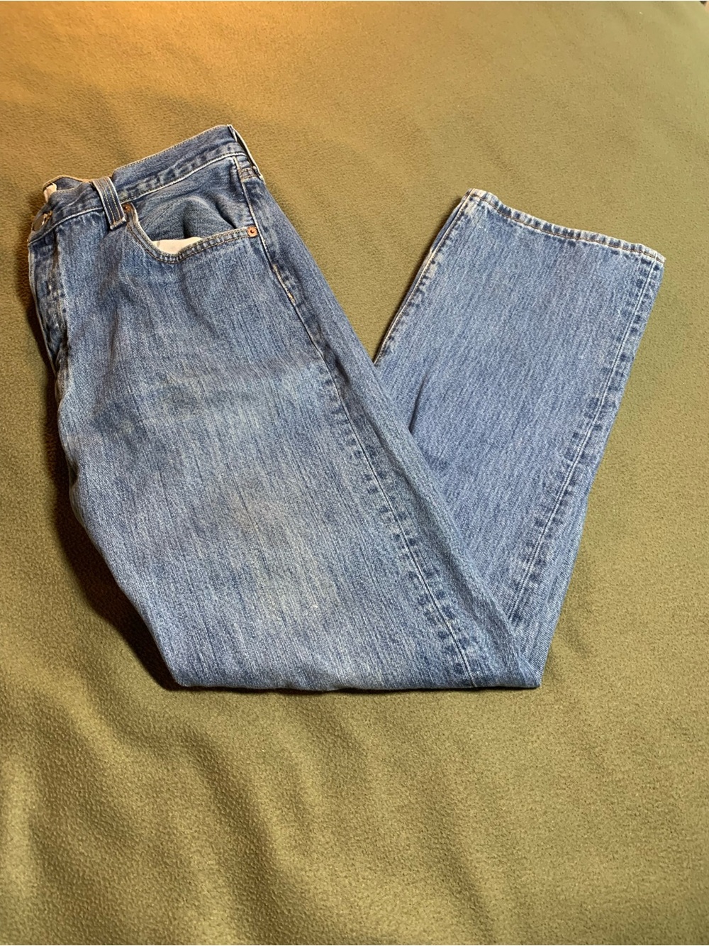 Used Men’s Levi’s 501’s straight leg, button-fly.